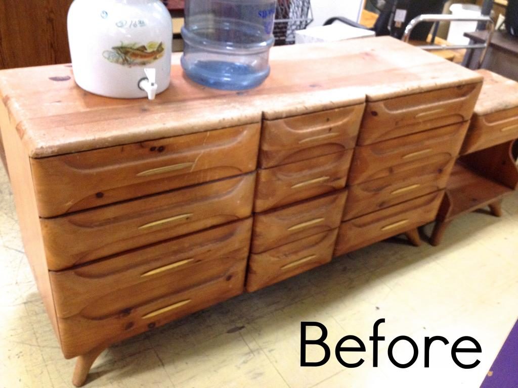 How We Re Finished A Mid Century Dresser And Nightstand Mint