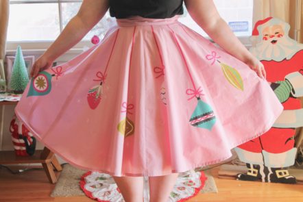 Retro Ornament Circle Skirt